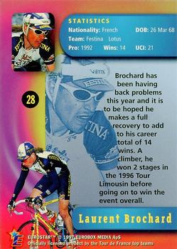1997 Eurostar Tour de France #28 Laurent Brochard Back
